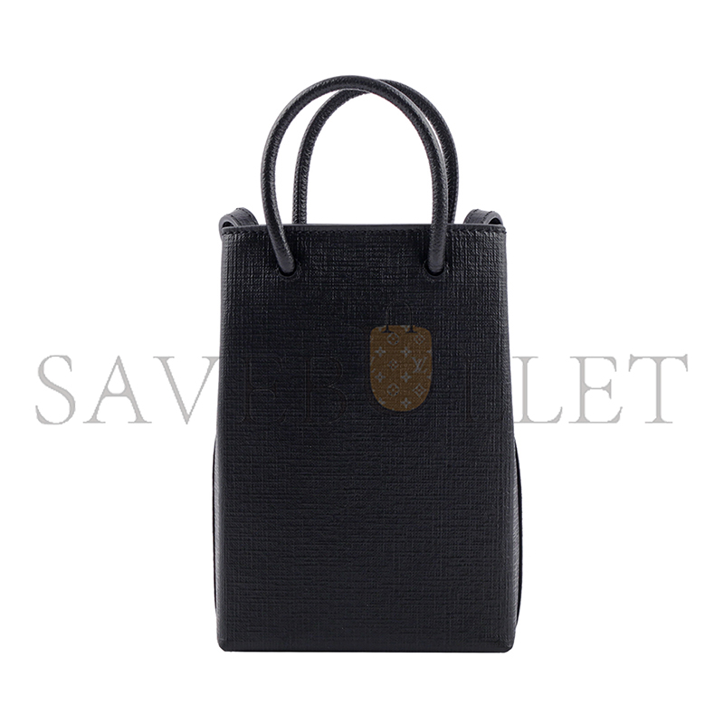 Ba*len*cia*ga shopping phone holder bag black 593820 (18*11*5cm)
